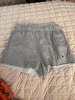 Champion Women's Gray Terry Shorts - Comfort Fit